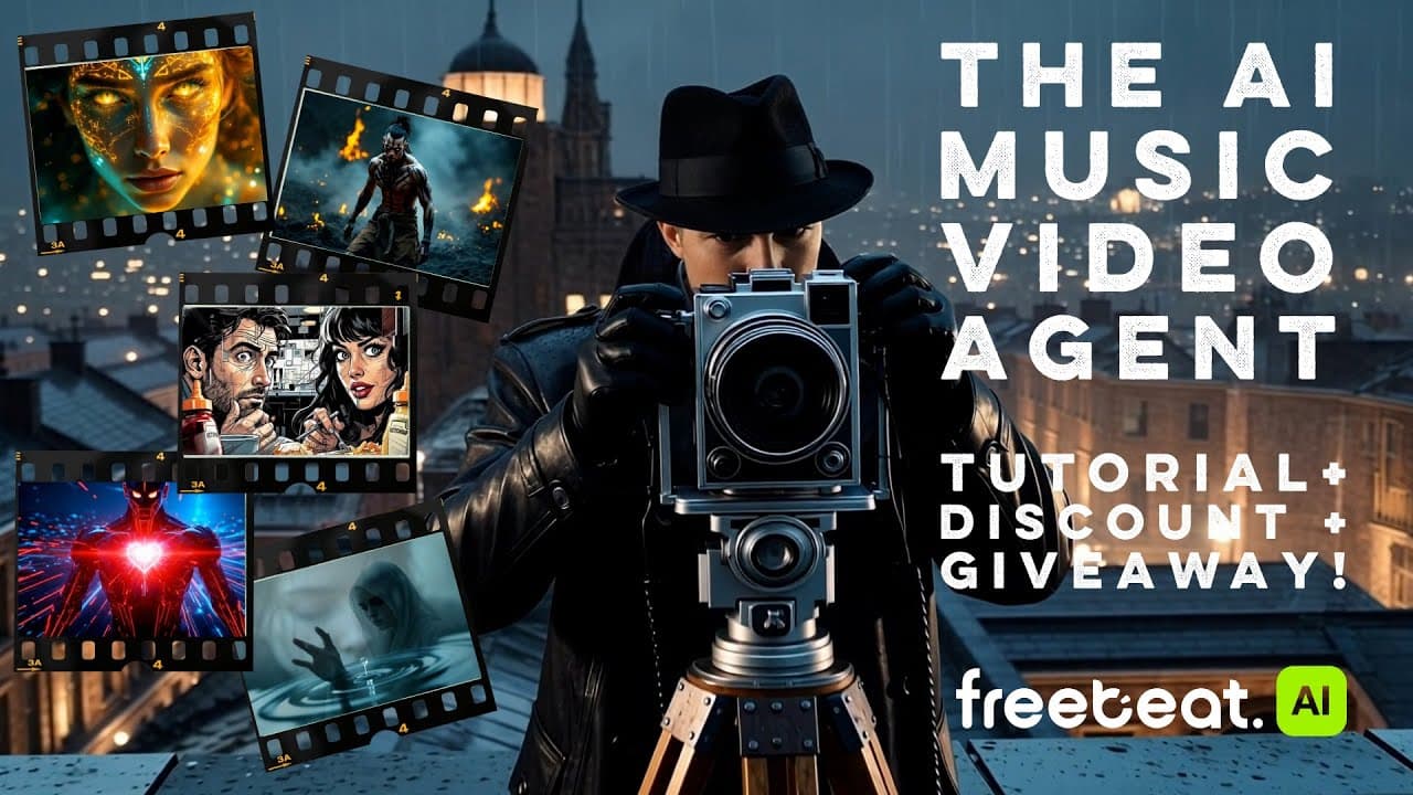 No Prompts Needed: AI Agent Creates Music Videos ⬇️1hr | Freebeat + Discount + Giveaway