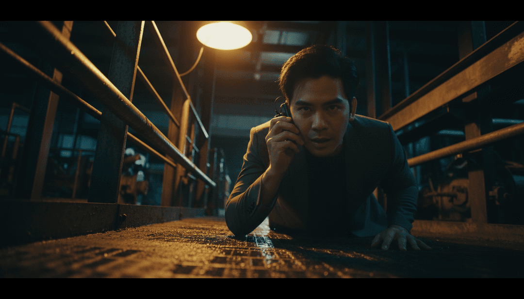 IA analisando música synth-pop com algoritmos complexos e metáforas visuais, gerando conceitos iniciais para o videoclipe 'I Finally Realized.mp3'.