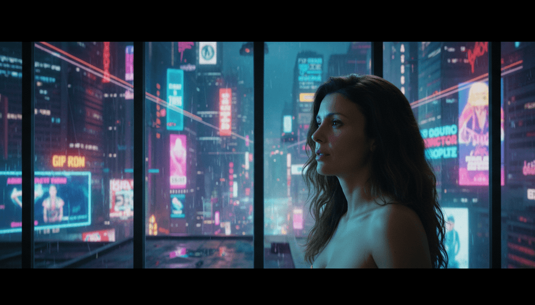 Uma sequência dinâmica de visuais gerados por IA, mostrando transições suaves de grafites urbanos para movimentos de dança R&B fluidos, sincronizados com uma batida musical.