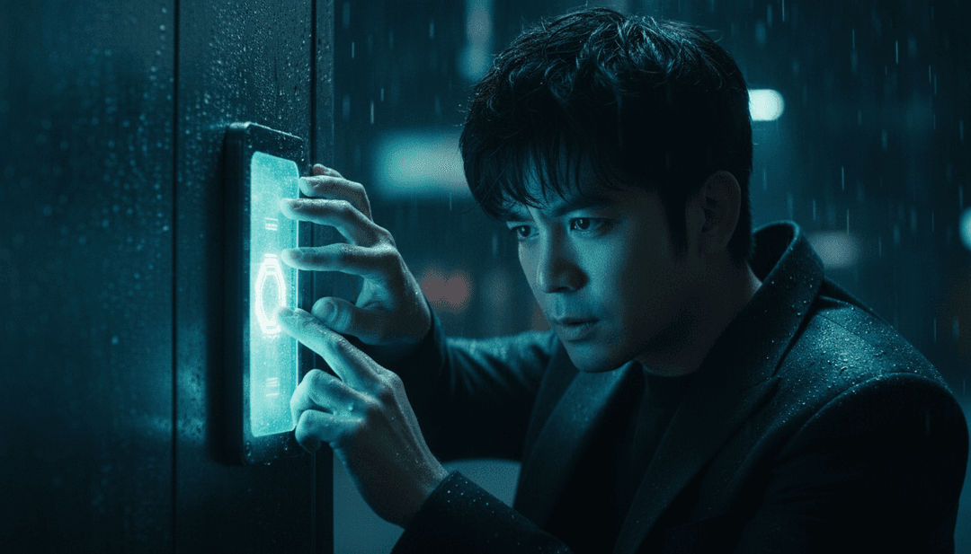 Secuencia visual dinámica que muestra ritmos synth-pop transformándose en patrones de luz brillantes y melodías pop alternativas que se convierten en paisajes abstractos en evolución, perfectamente sincronizados con 'I Finally Realized'.