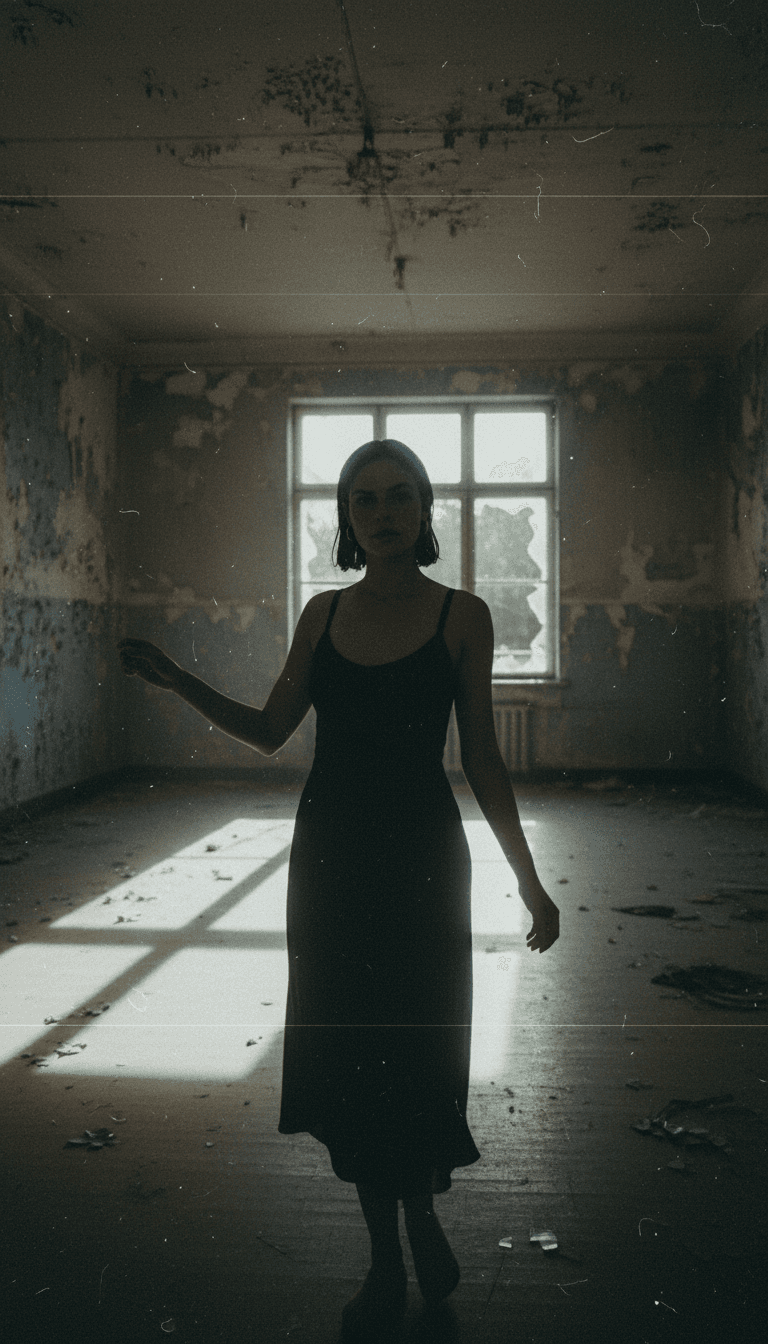 Sequência animada que retrata ondas de sintetizador transformando-se em padrões de luz visuais e objetos fragmentados, representando a energia dinâmica de 'Fractured.mp3'.