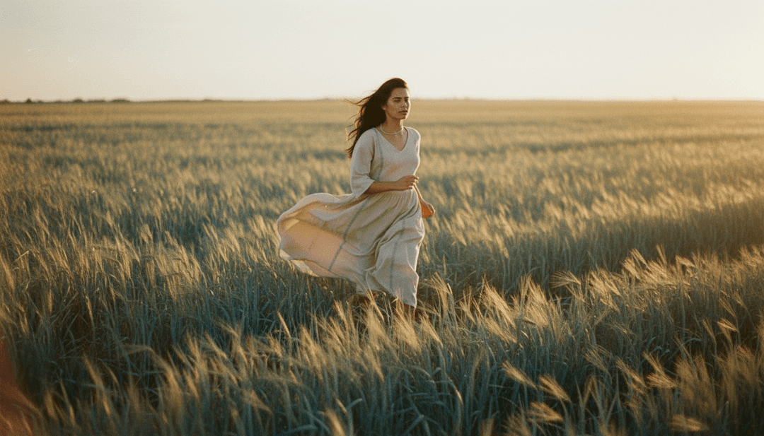 Visualizador abstrato com ondas e partículas brilhantes representando música eletrônica de dança