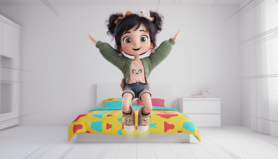 Representação visual abstrata de ondas sonoras convergindo com um nascer do sol vibrante, simbolizando a interpretação de freebeat.ai da energia da música e das influências new wave.