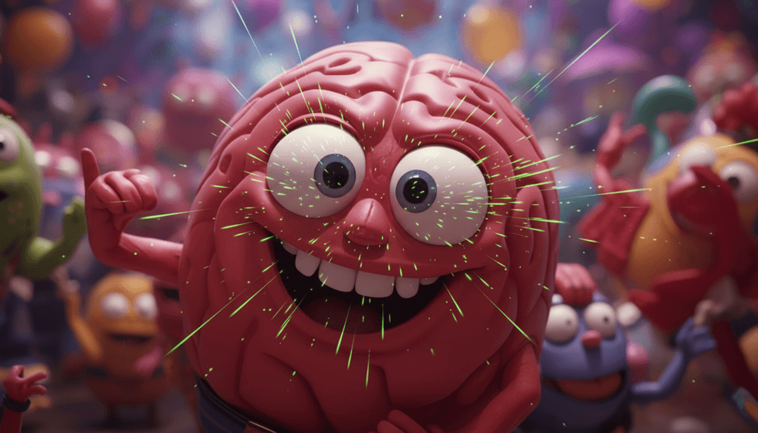 Um videoclipe finalizado para 'Brainrott by marlanolikey', mostrando visuais vibrantes gerados por IA e legendas gratuitas.