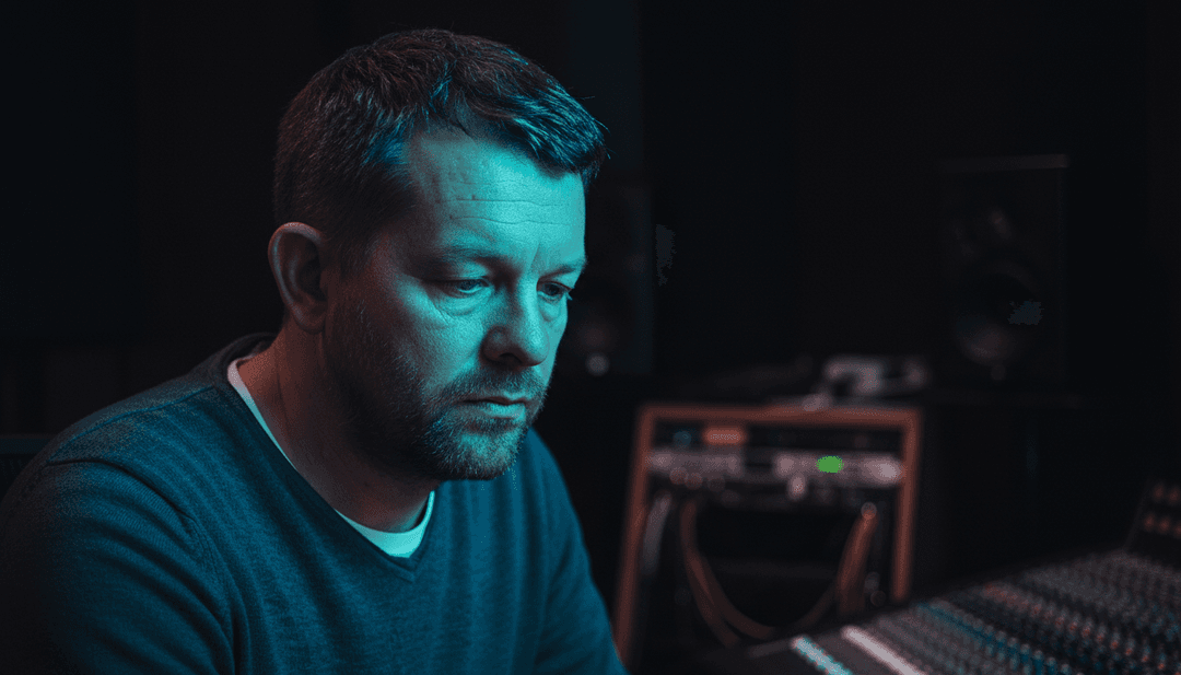 Visualizador abstracto que interpreta música dance-pop enérgica, con motivos de dragones y elementos luminosos.