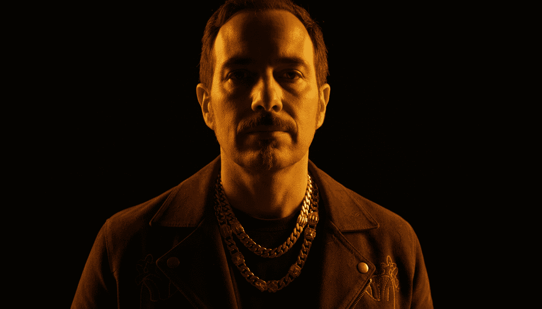 Visuais dinâmicos sincronizados com elementos musicais específicos, mostrando letras animadas sobre uma cena que retrata separação melancólica e introspecção.