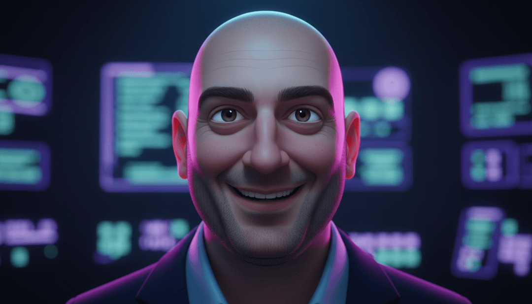 “Make It Look Easy”的成品音乐视频，带有风格化的AI界面，邀请用户创建自己的视频。