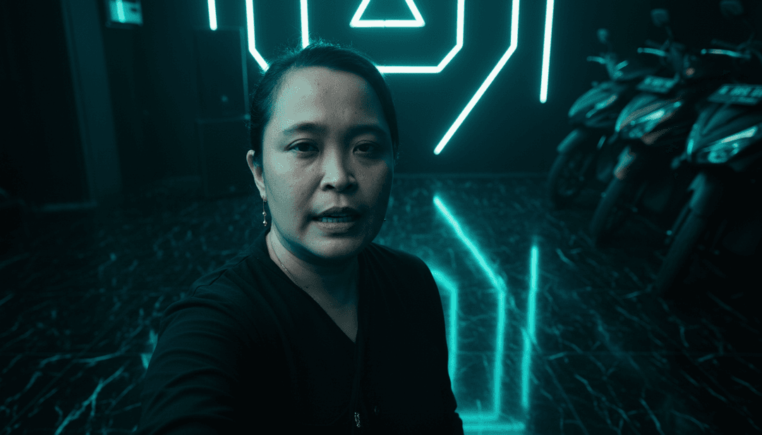 Abstrakte Darstellung von Schallwellen, die sich in eine raue Stadtlandschaft verwandeln und Offset's 'Enemies' sowie den freebeat.ai Interpretationsprozess symbolisieren.