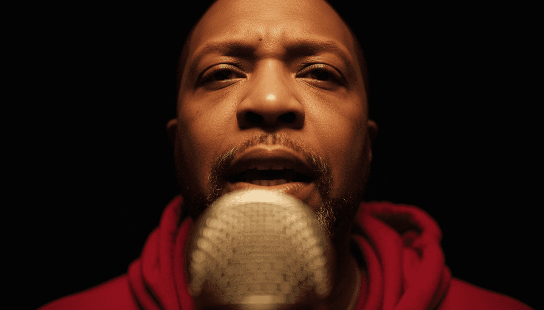 Video musical generado por IA finalizado para 'Dustysampisland (Cover) 4.mp3' de hubbarddustin1, con una llamada a la acción para que los usuarios creen sus propias imágenes de R&B.