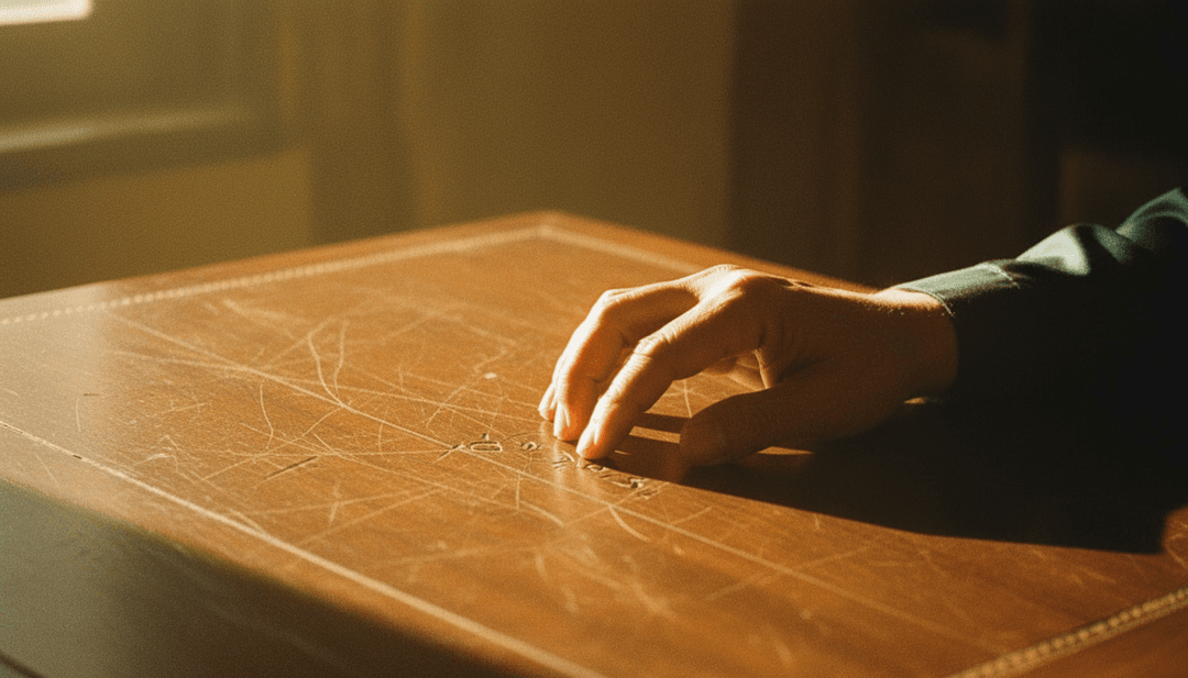 IA analisando balada pop acústica, visualizando ondas sonoras em imagens emocionais para o videoclipe de 'Guru Selamanya.mp3'.