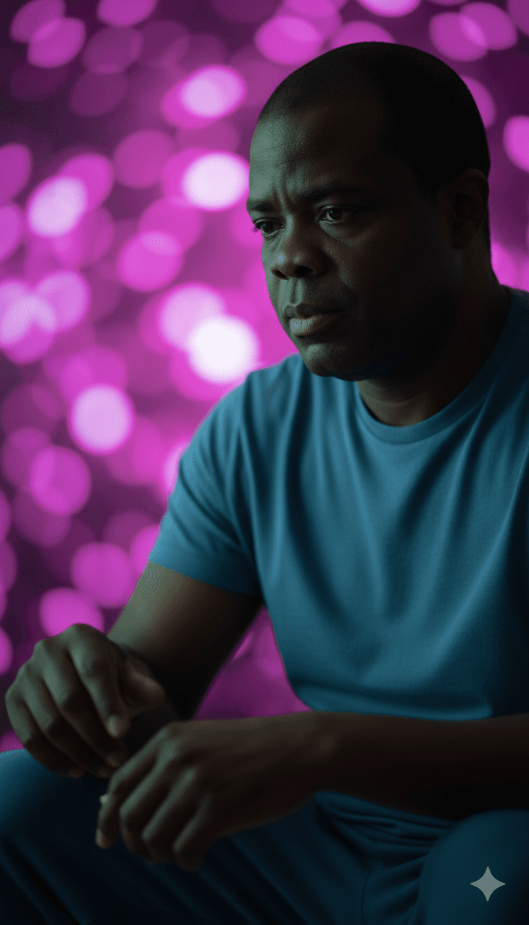 一个AI算法正在分析 'Stay With My Heart' by Jed 与 v5 的声波,解读R&B、流行和灵魂乐元素。