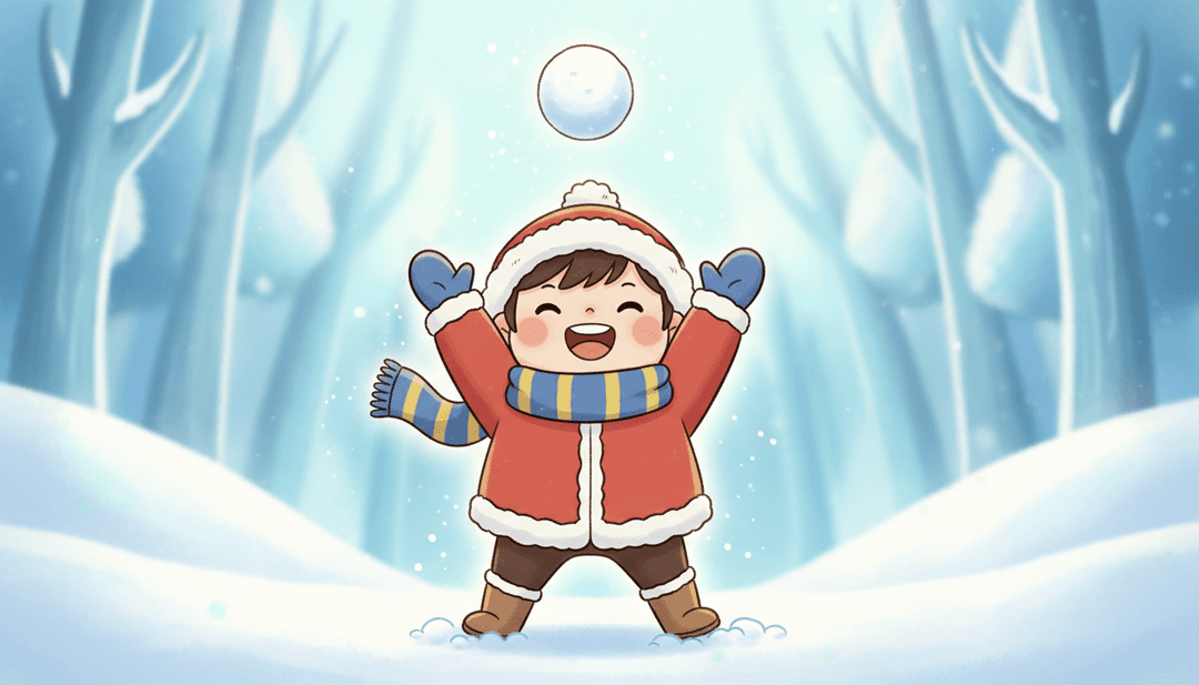 IA interpretando música J-Pop instrumental, creando caprichosas visuales de anime de un país de las maravillas invernal.