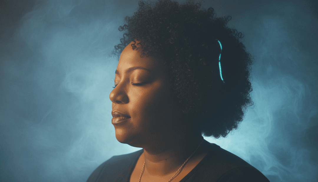 概念艺术作品,展示freebeat.ai对Gypsy Reaux da'VirGoat的《Spin Again (DeadAss I Would)》的初步分析,呈现新灵魂乐和R&B节奏如何抽象地转化为AI音乐视频的视觉主题。