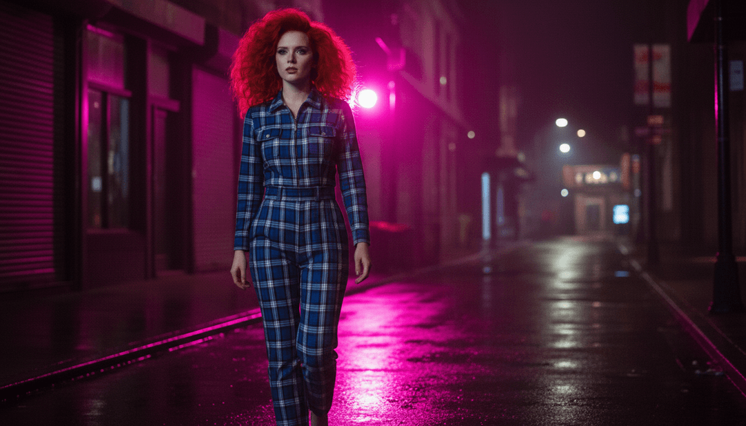 Abstrakte visuelle Darstellung von Synth-Pop-Musik, die sich zu digitaler Kunst entwickelt, mit Neonlinien und leuchtenden Kugeln.