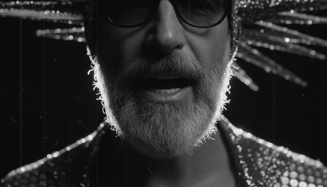 動態 AI 視覺效果描繪戲劇性的交換,靈感來自 Renato Zero 的 'Baratto' 音樂和歌詞,融合佛朗明哥吉他和爵士薩克斯風元素