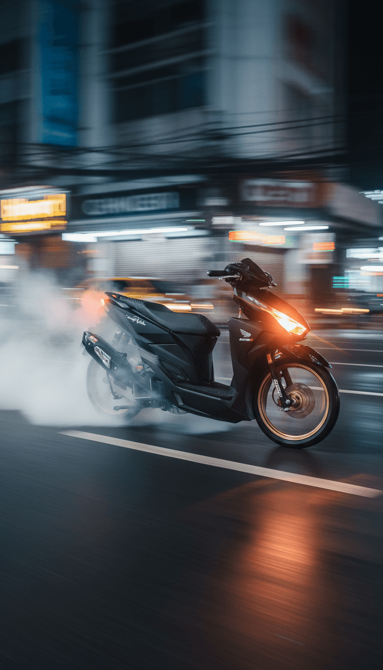 AI 透過生動的視覺提示詮釋印尼流行和舞曲音樂,捕捉「Gas Sampai Pagi」的能量。