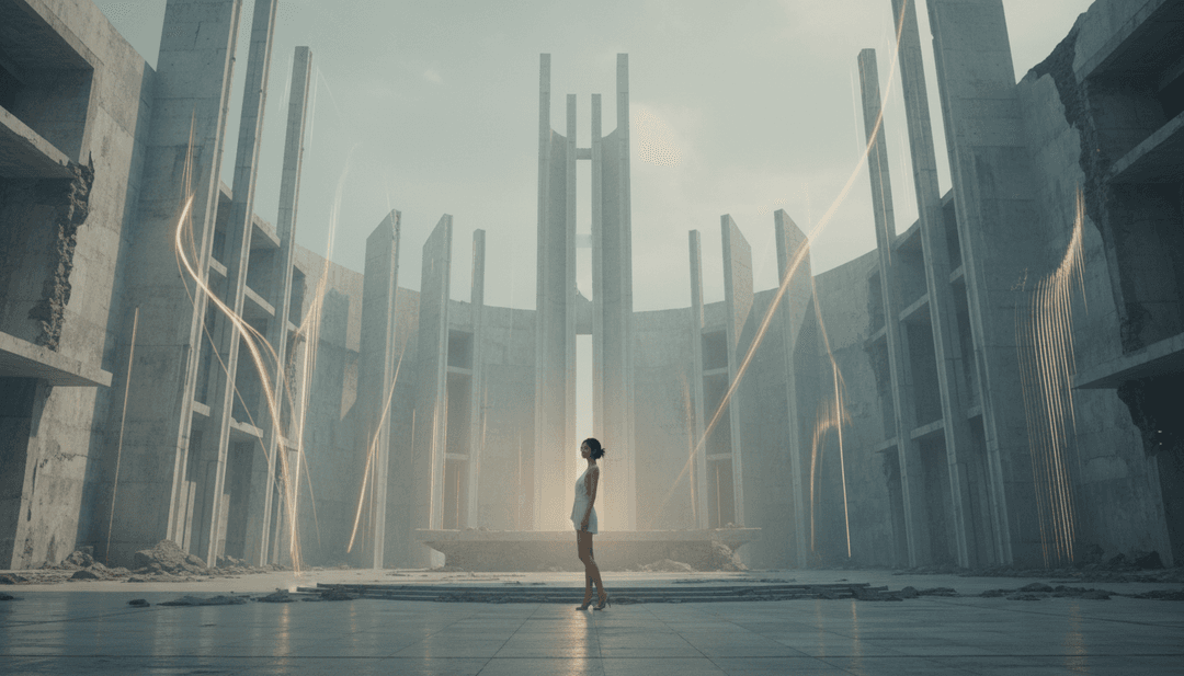 स्क्रीन पर चल रहा 'Symphony' का एक तैयार, गतिशील संगीत वीडियो, एआई की रचनात्मक आउटपुट को प्रदर्शित करता हुआ।