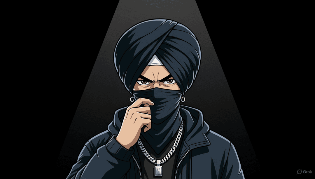 Un músico radiante viendo su video musical generado por IA en una pantalla grande, rodeado de equipo de estudio moderno, representando el éxito creativo.