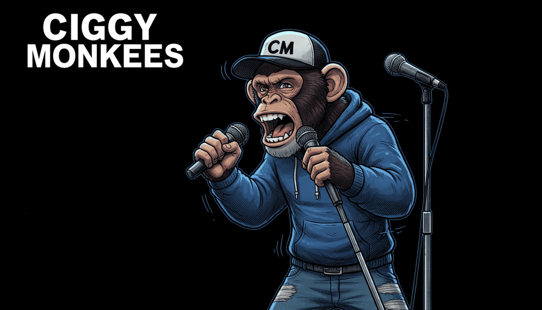 KI analysiert Metalcore-Schallwellen und rohe Energie für die Erstellung des CIGGY MONKEE-Musikvideos.