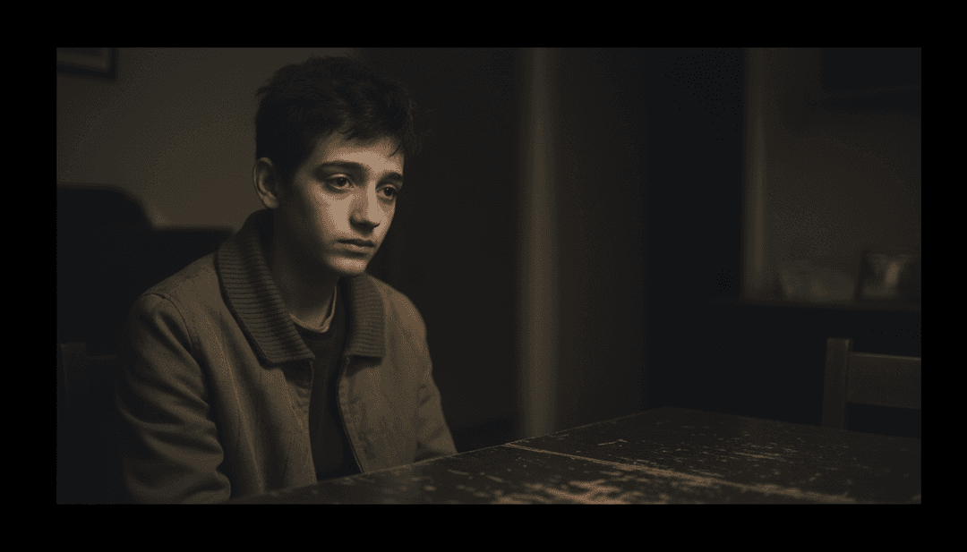 AI 分析硬核音軌的複雜波形,生成抽象的視覺概念。