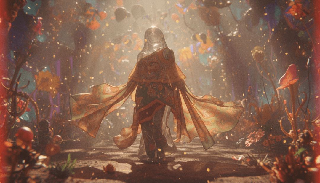 IA interpretando el ambiente psicodélico de 'My Old Ways' de Tame Impala