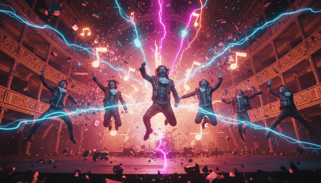 完成的 'Boyband' AI 生成音乐视频