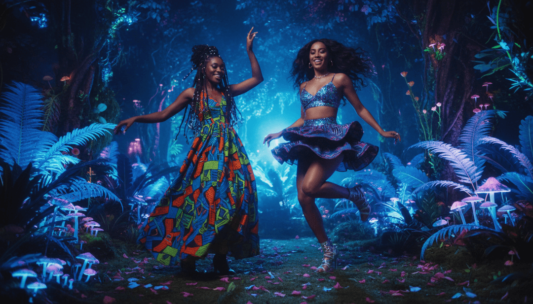 由「Body Go」音樂啟發的鮮豔色彩和動態場景