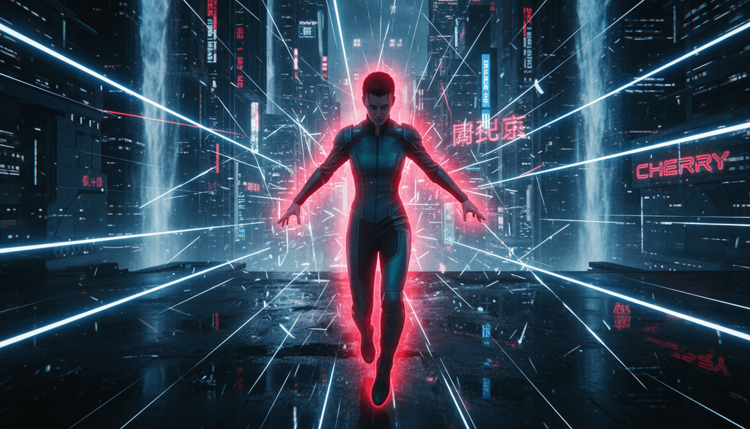 受 'Cherry' 音乐元素启发的视觉场景