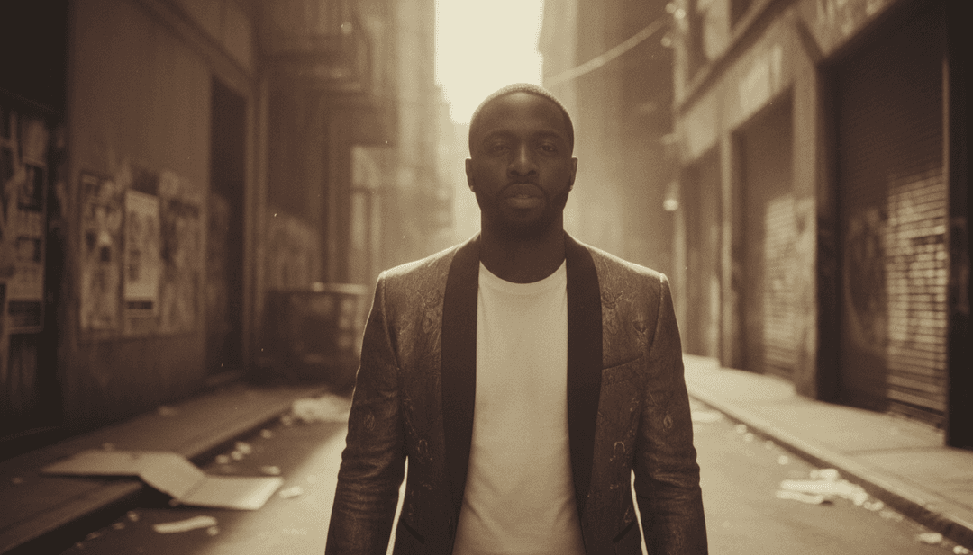 AI द्वारा हिप हॉप बीट्स की व्याख्या की अवधारणात्मक छवि