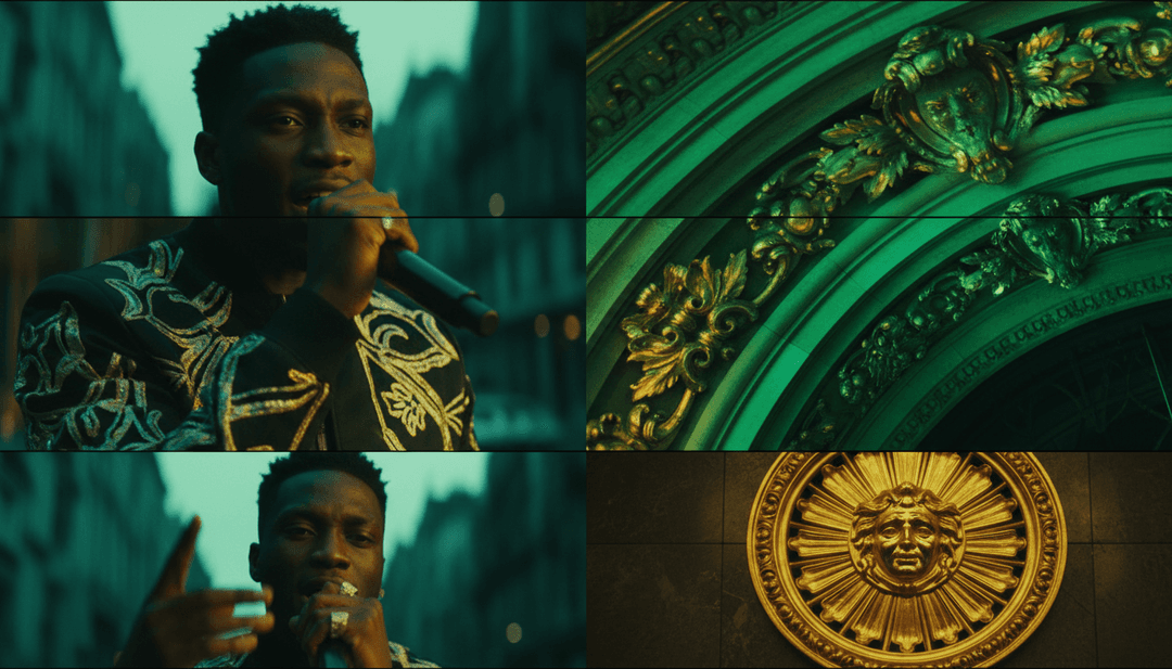 उपयोगकर्ता Freebeat.ai के साथ अपना AI संगीत वीडियो बना रहा है