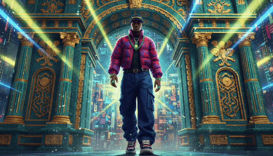 Image conceptuelle de l'IA analysant les paroles de la chanson et le rythme