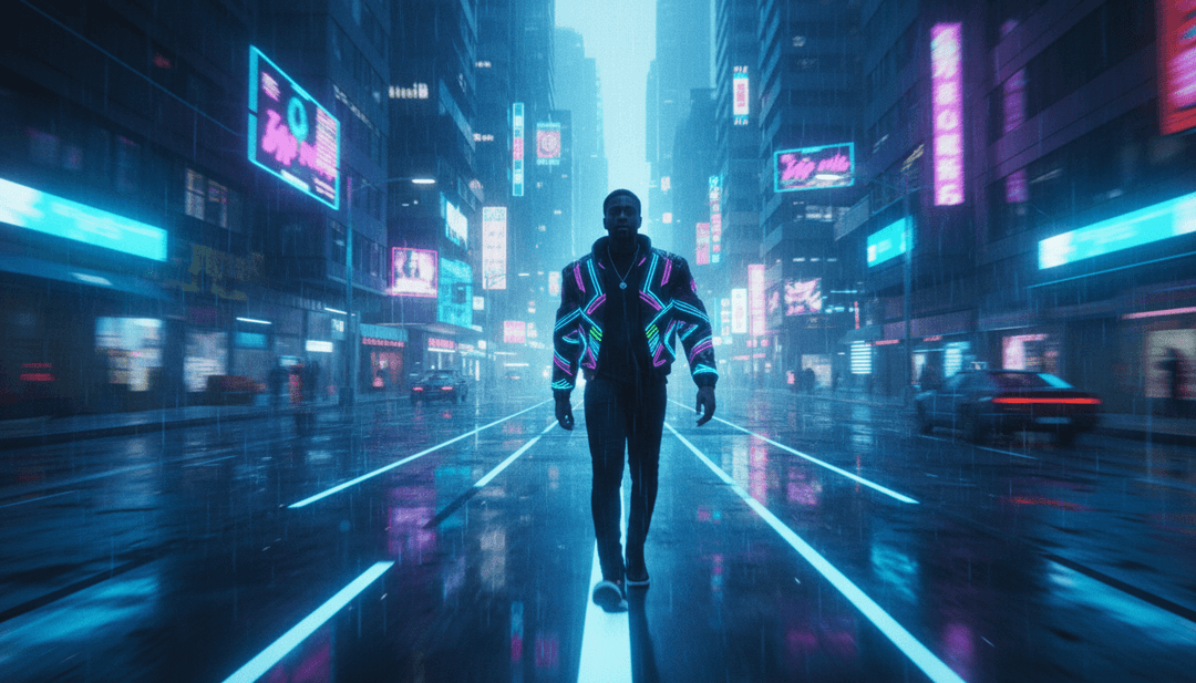 'White Lighter' के संगीत तत्वों को जीवंत दृश्य दृश्यों में अनुवाद करता AI।