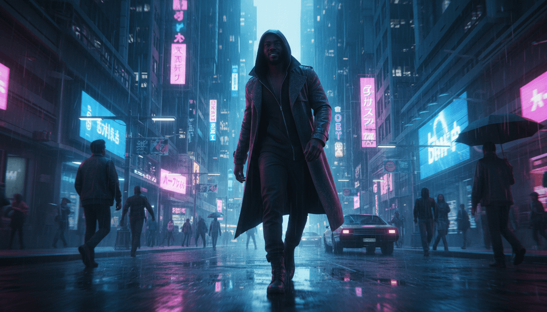 Représentation visuelle de la musique traduite en scènes vibrantes