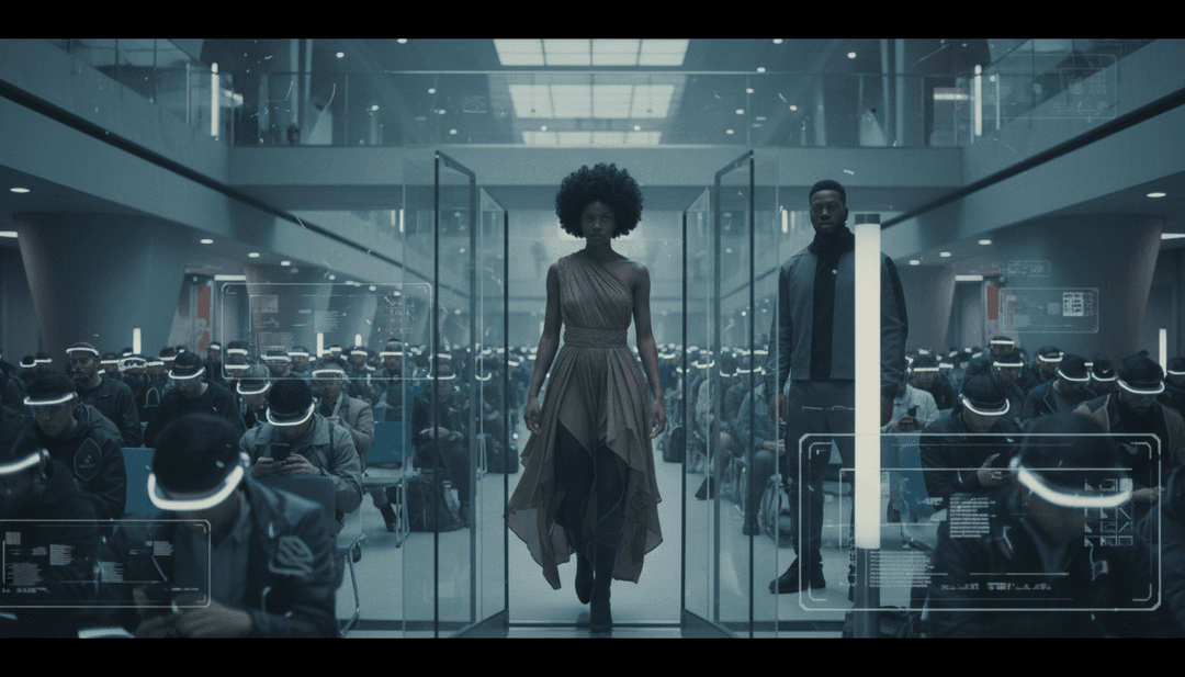 AI 將音樂元素轉換為視覺場景的概念圖。