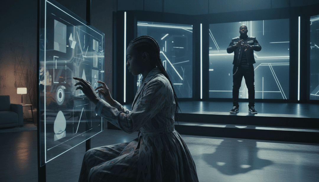 受歌曲啟發的完整音樂影片場景。