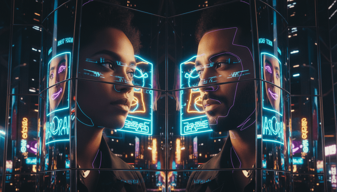 संगीत को जीवंत दृश्यों में अनुवादित करता AI का चित्रण