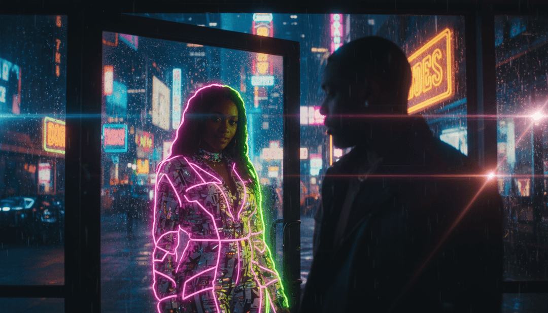 'GHOST.'를 위한 완성된 AI 생성 뮤직 비디오