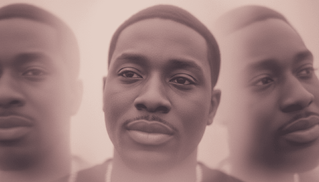 由 AI 生成的 Wale 的 'Mirroronnabenz' 音乐视频静帧。