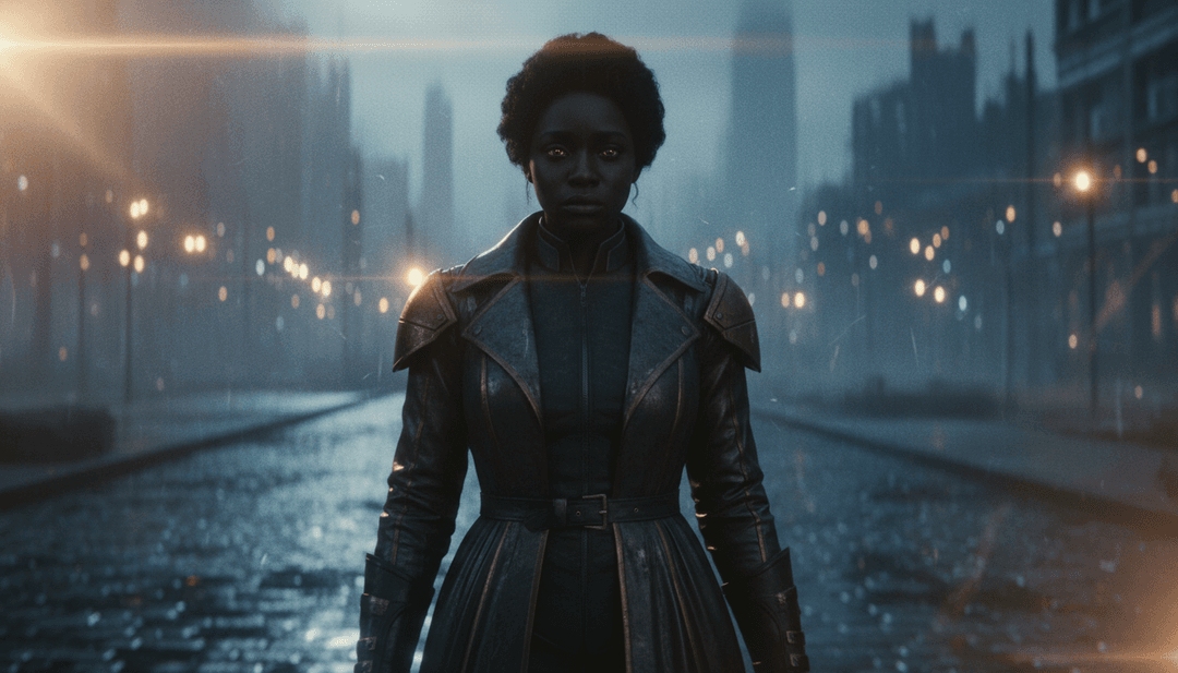 AI द्वारा 'Burning Blue' गाने की व्याख्या की अवधारणात्मक छवि