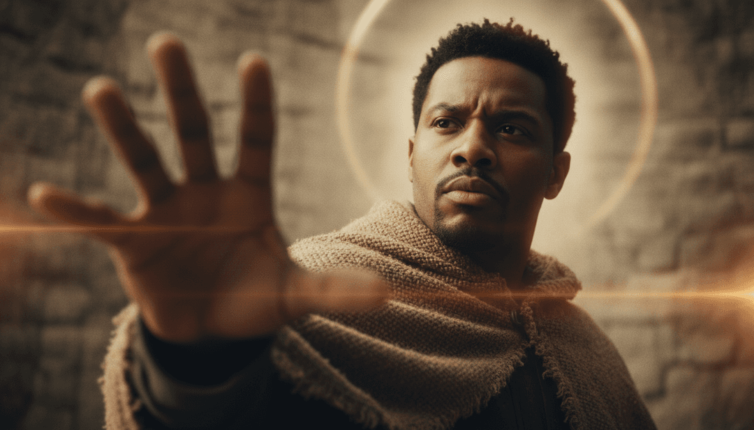 Cena final do videoclipe gerado por IA para 'All Night Prayer'