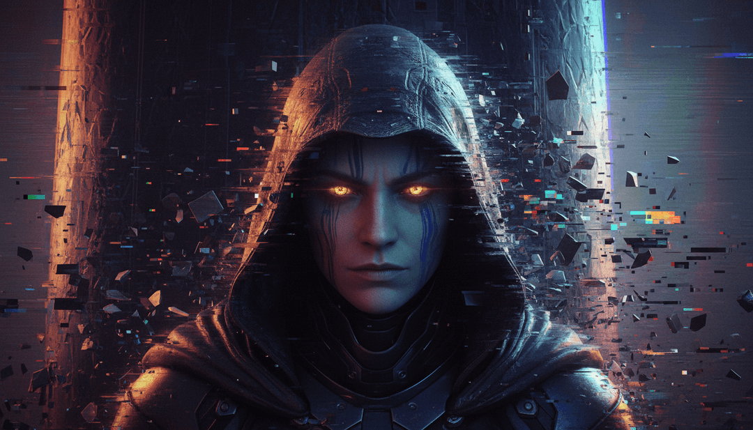 Visuels vibrants dépeignant un voyage spirituel inspiré par 'MAN ABOVE'.