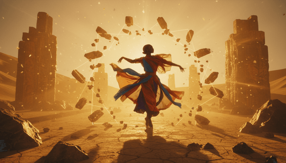 गीत की लय से प्रेरित दृश्य दृश्य