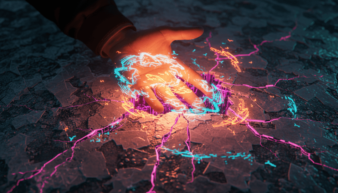 Visuelle Szenen inspiriert von Danny Brown, underscores' 'Copycats'