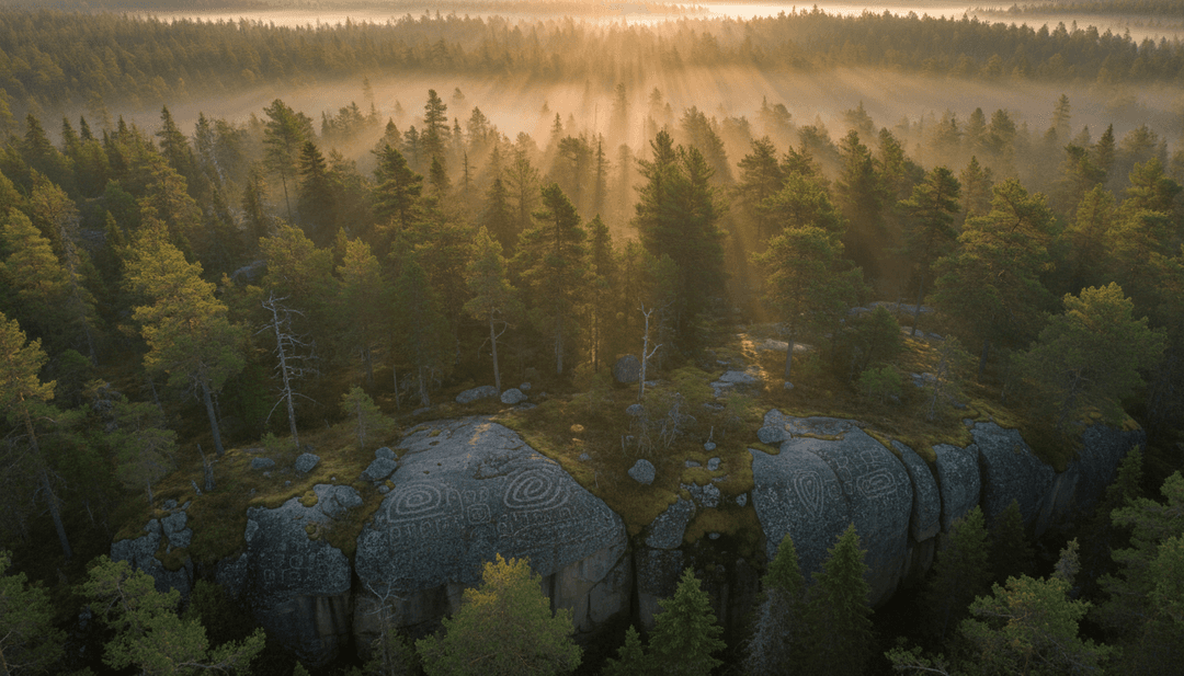 Conceptual image of AI interpreting music