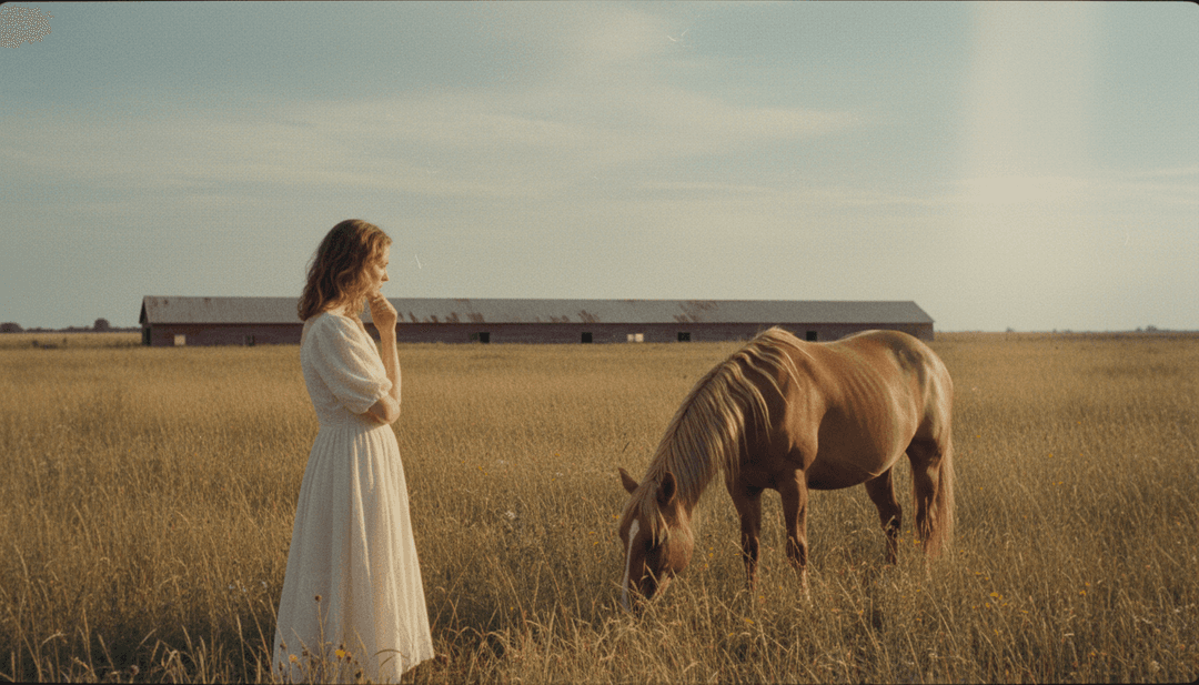 IA interpretando a essência de 'Hold Your Horses' por Anne Wilson.