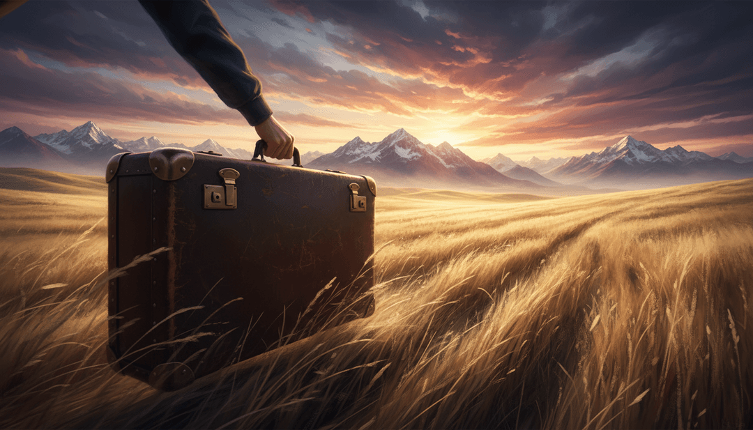 受 'Ma valise' 歌詞啟發的視覺場景