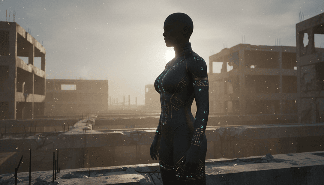 IA interpretando a essência de 'Woman' por Faceless, ru.