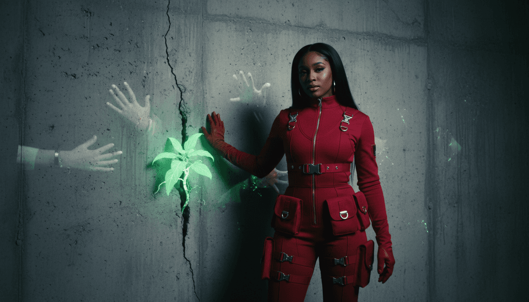 Scènes visuelles inspirées par la musique de RAYE