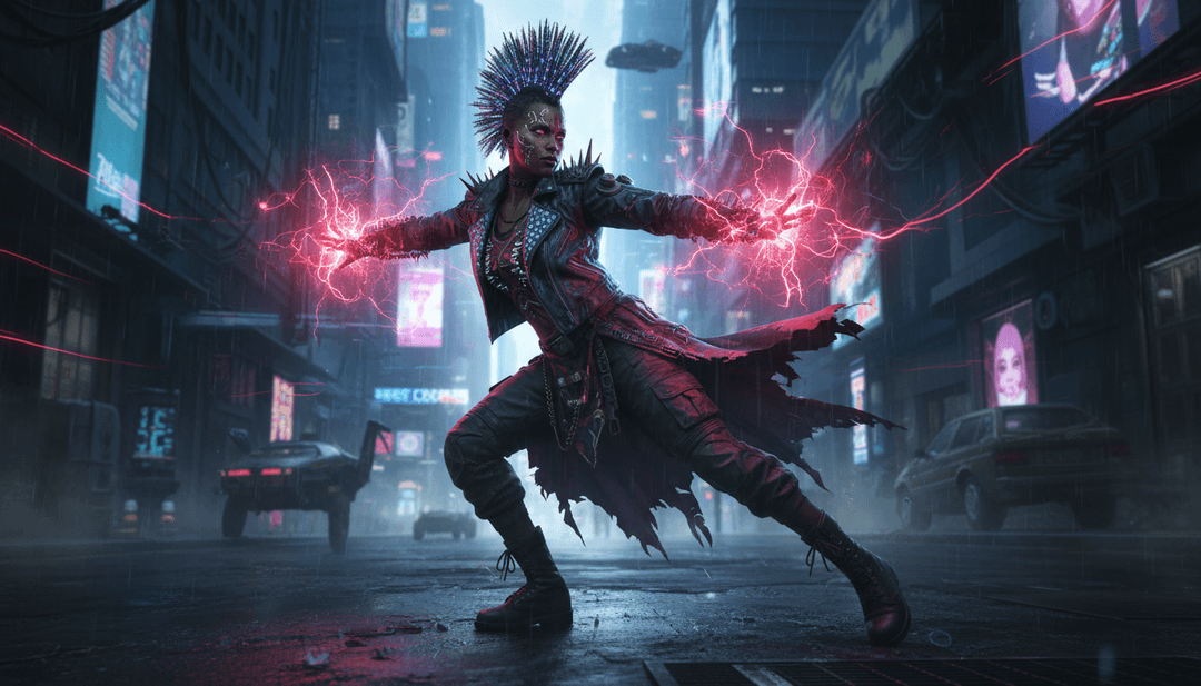 受朋克摇滚音乐启发的视觉元素