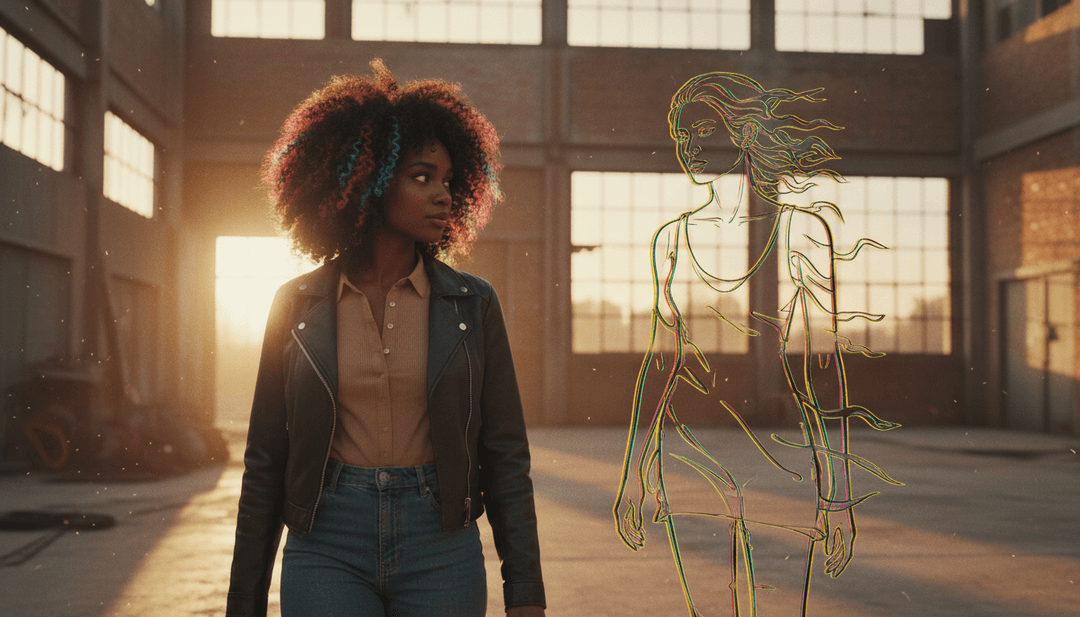 与音乐同步的霓虹灯和抽象形状的视觉效果